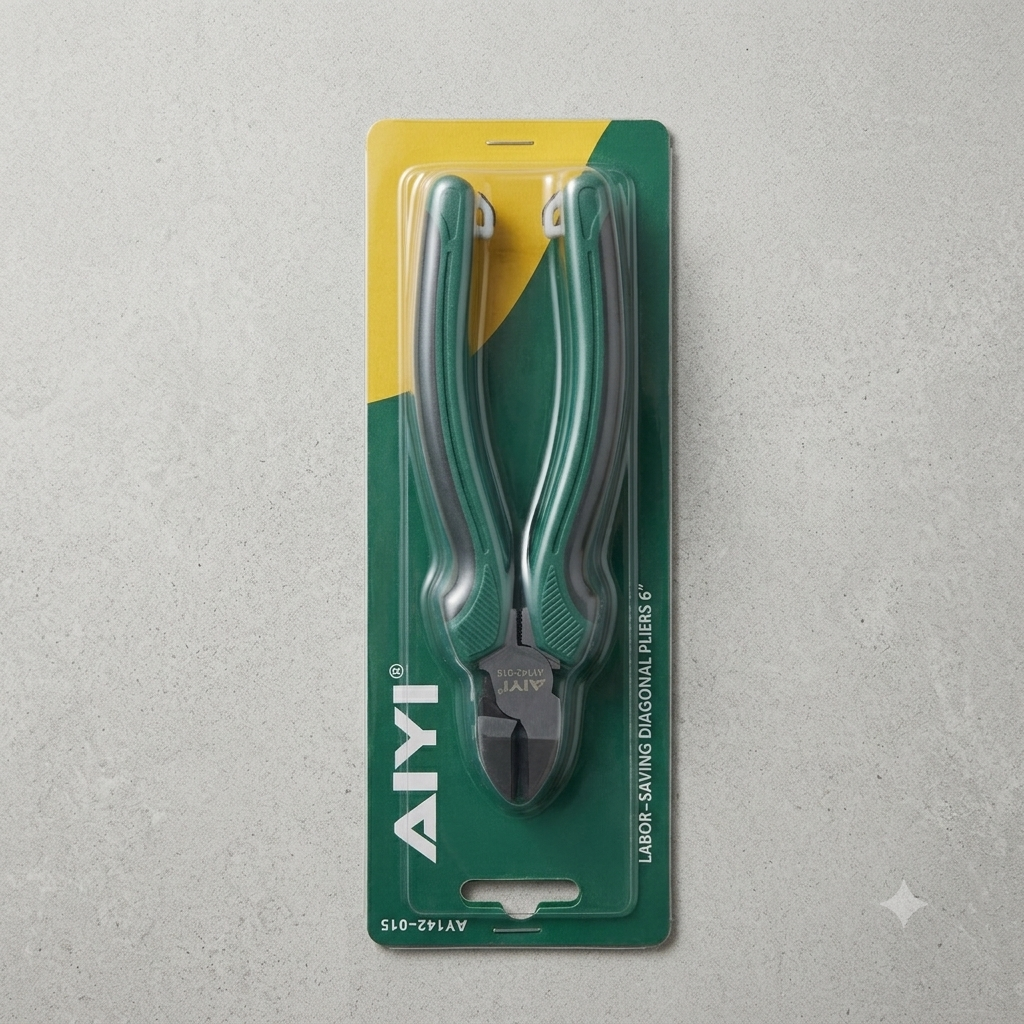 Labor saving diagonal pliers 6"