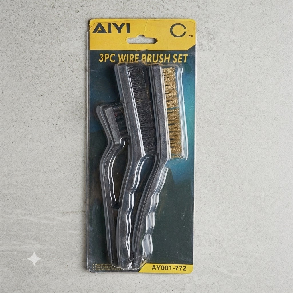 3 Piece Wire Brush Set